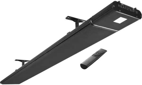 Chauffage infrarouge Heatstrip Runway noir avec télécommande