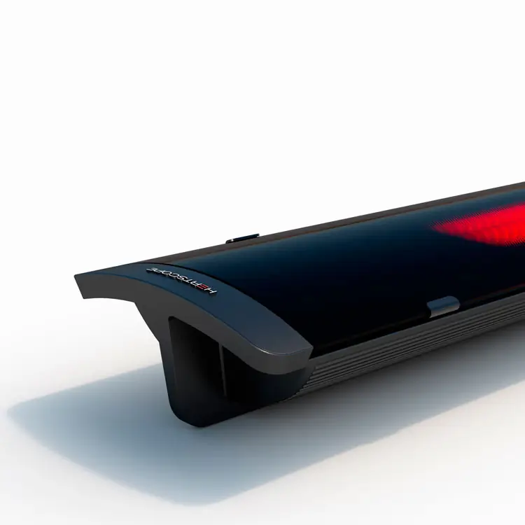 Radiateur Heatscope Pure noir 3000W design épuré terrasse hiver Radiateur Heatscope Pure noir 3000W design épuré terrasse hiver