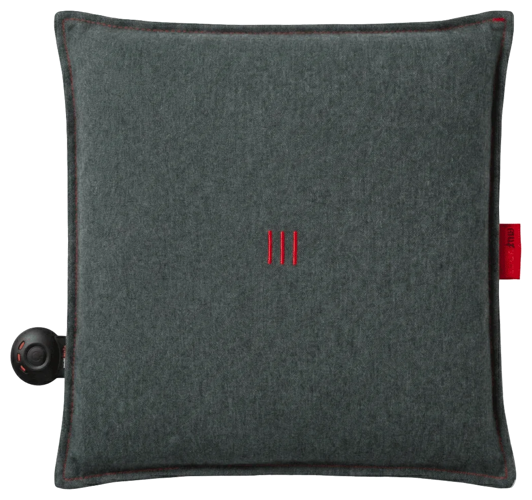 Coussin chauffant Heatme SMART 40×40 – Graphite Photo du Coussin chauffant Heatme SMART pour terrasse extérieure