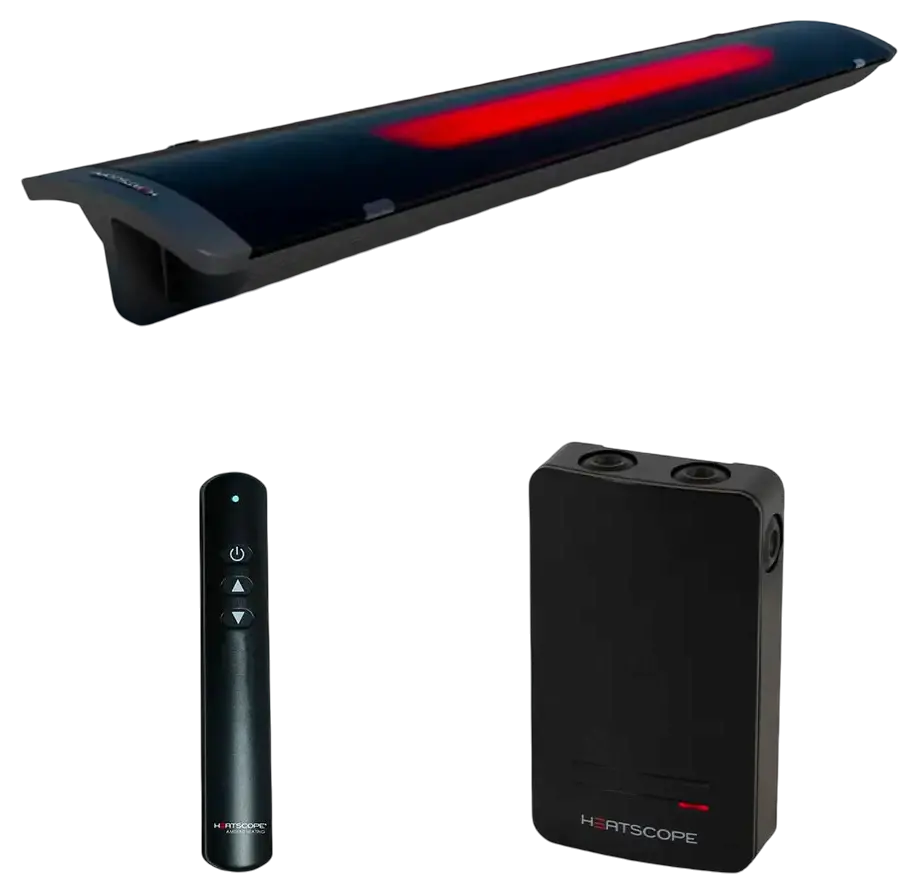 Heatscope Pure all black smartbox telecommande