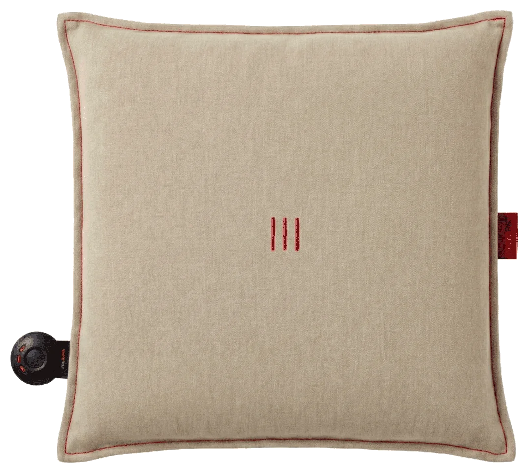 Coussin chauffant Heatme SMART 40×40 – Sable Photo du Coussin chauffant Heatme SMART pour terrasse extérieure
