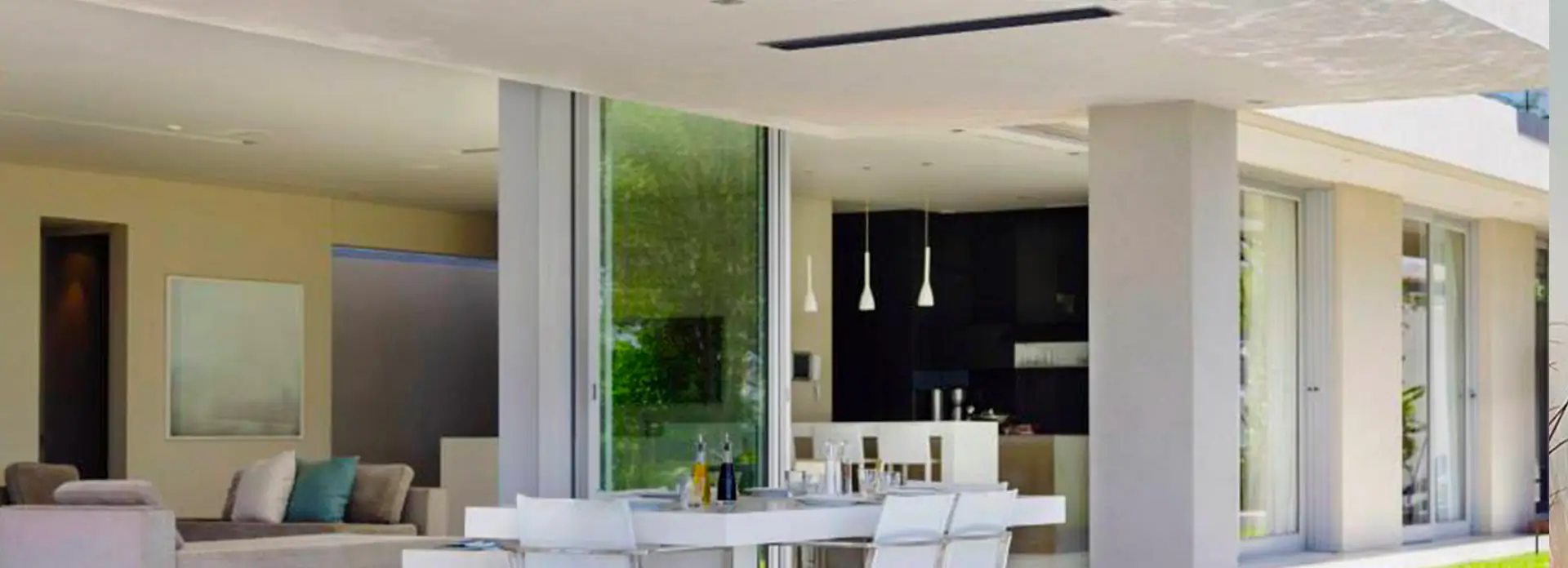 Chauffage radiant extérieur encastrable