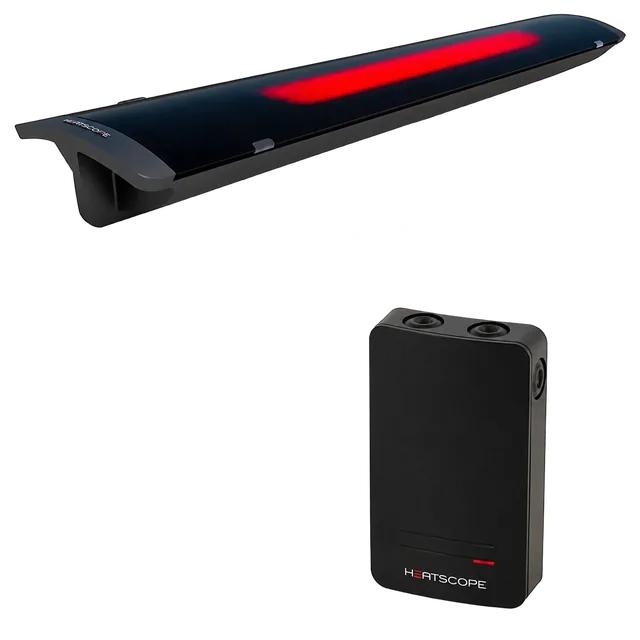 Heatscope® Pure All Black 3000 W + Somfy — MHS-PE3000AB+MHS-SBOXSAB