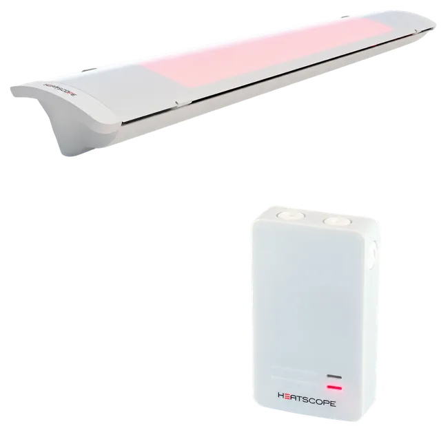 Heatscope® Pure White 3000 W + Somfy — MHS-PE3000WT+MHS-SBOXSWT