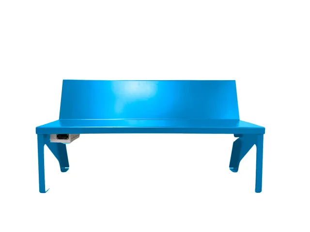 Banc chauffant – RAL de votre choix – 1,20 m – Roulettes rétractables : oui — BC2000B.6