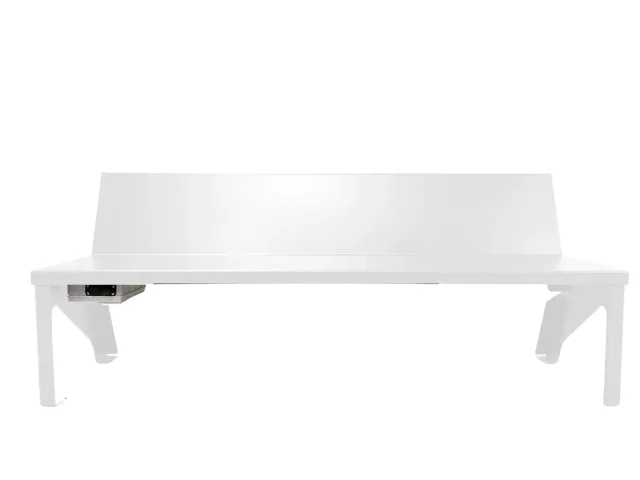 Banc chauffant – RAL de votre choix – 2,00 m – Roulettes rétractables : non — BC2000B.7