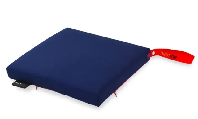 Coussin chauffant sans fil heatme CLASSIC 40×40 – Bleu foncé — HTM-CL-08