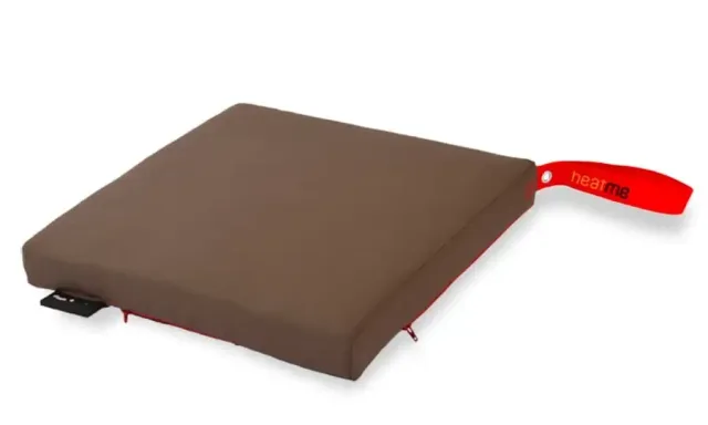 Coussin chauffant sans fil heatme CLASSIC 40×40 – Taupe — HTM-CL-80
