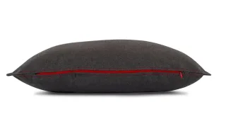 Coussin chauffant heatme HOME — onyx — détail de la fermeture zippée